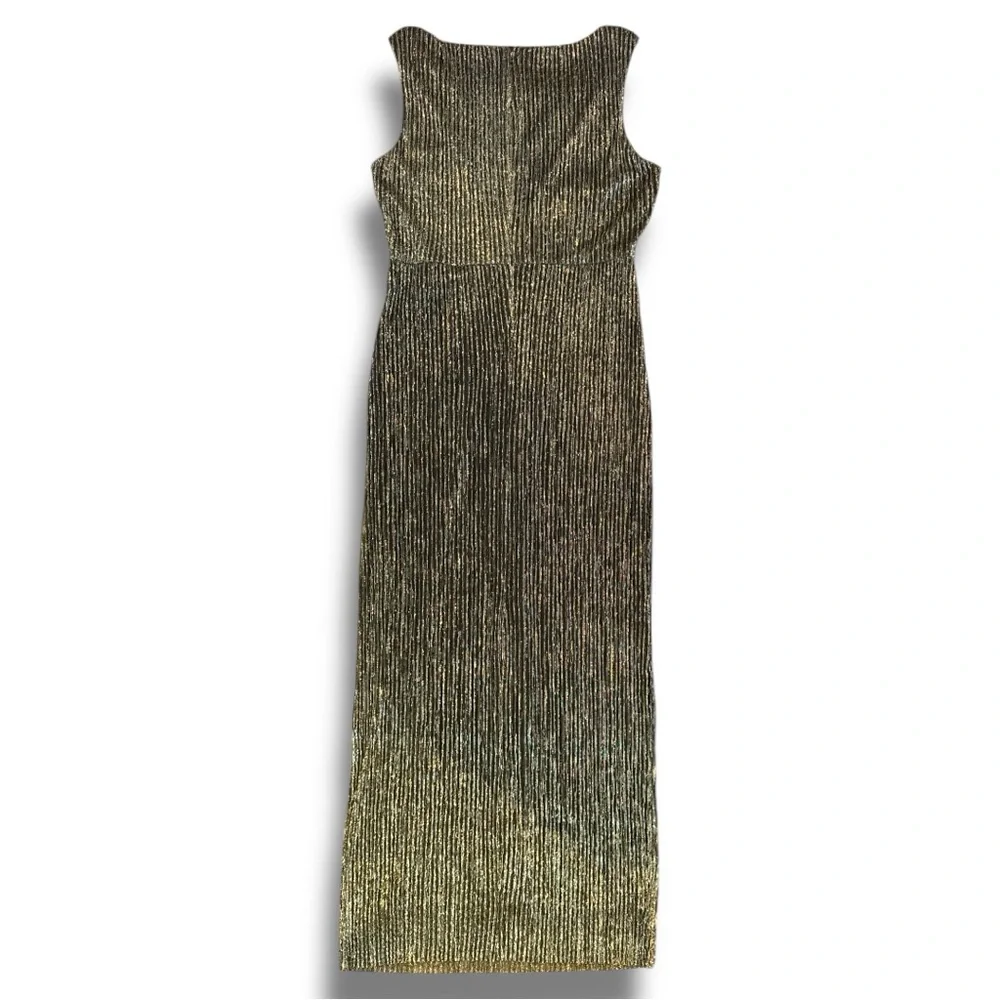 NWT Connected Apparel Sleeveless Metallic Maxi Dress - Picture 9 of 15